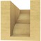 Ekena Millwork 4"W x 8"D x 4"H Wide Ridgewood Rough Cedar Woodgrain TimberThane Corbel, Primed Tan CORUR04X08X04RIDRCPR - alternate 2
